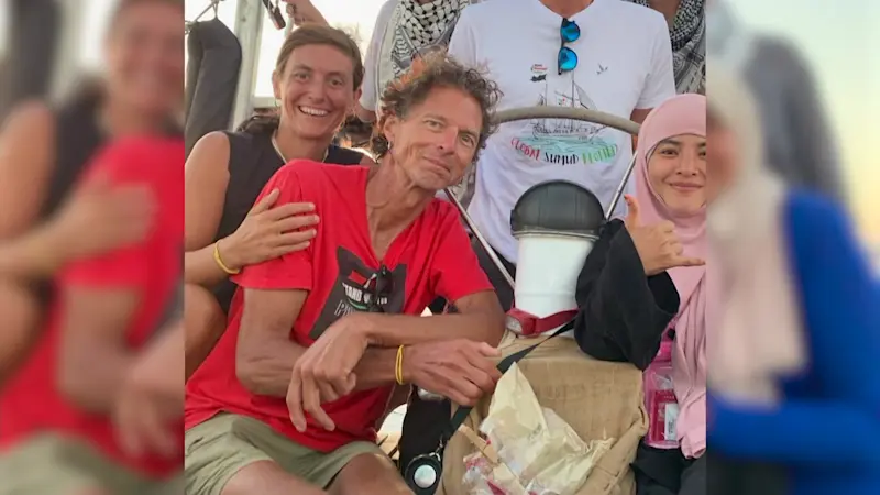 Story image: Eastchester man found after joining Gaza aid flotilla; family awaits details from U.S. officials