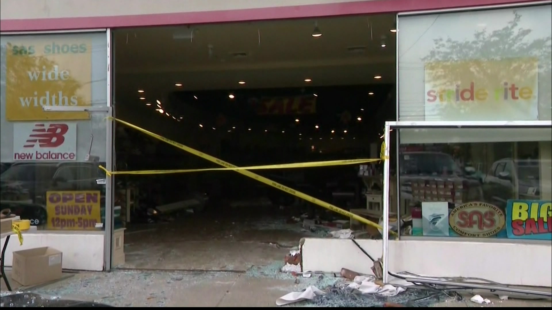 News 12 Long Island Car crashes into Commack storefront 6 people