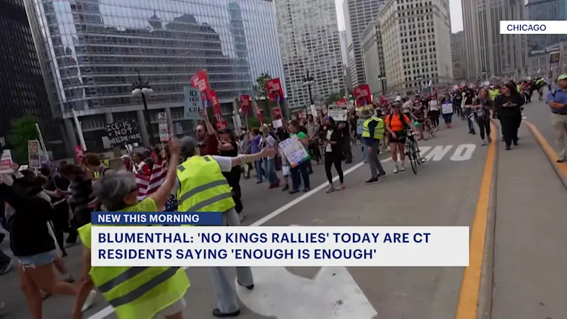 Story image: Sen. Blumenthal will attend 'No Kings' rallies against President Donald Trump