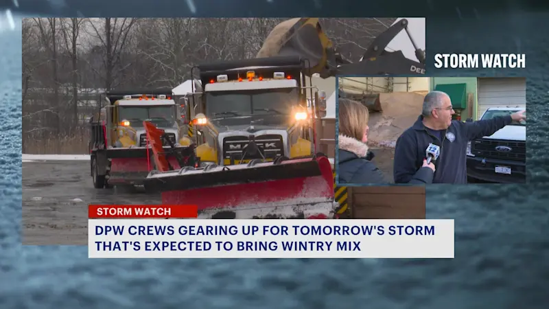 Story image: DPW crews prepare for winter storm