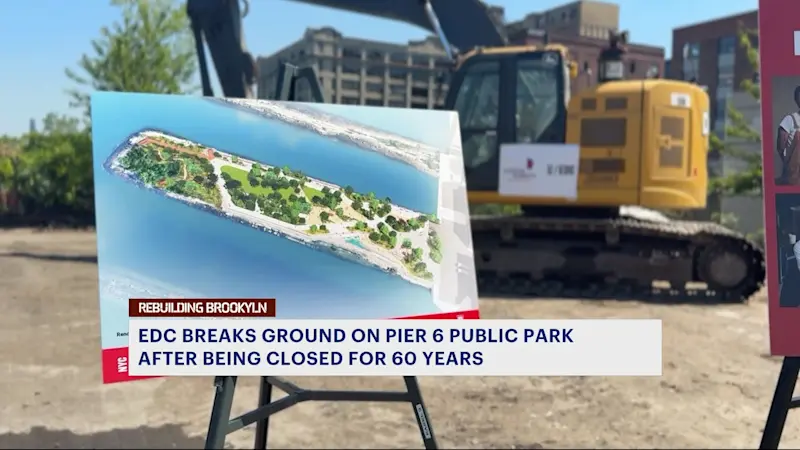 Story image: Pier 6 makeover: EDC breaks ground on 2027 public park project