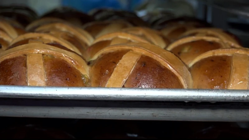 Story image: Steph's Bakery in Canarsie serves up traditional hot cross buns for Easter Sunday