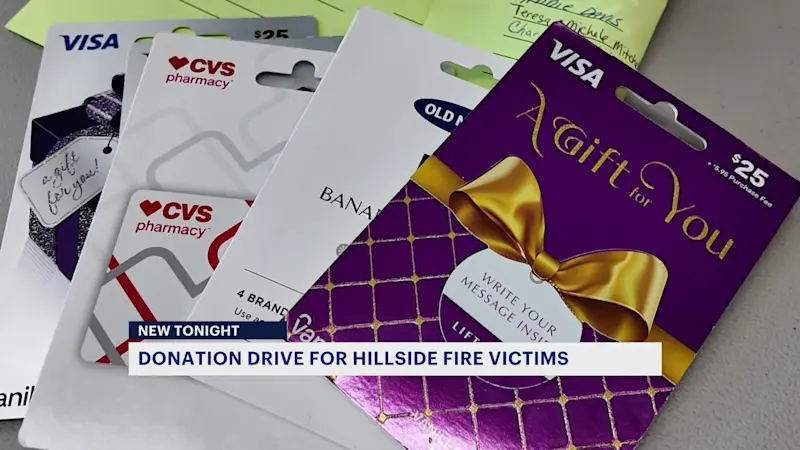 Story image: Hillside hosts donation drive to help families displaced by fire 