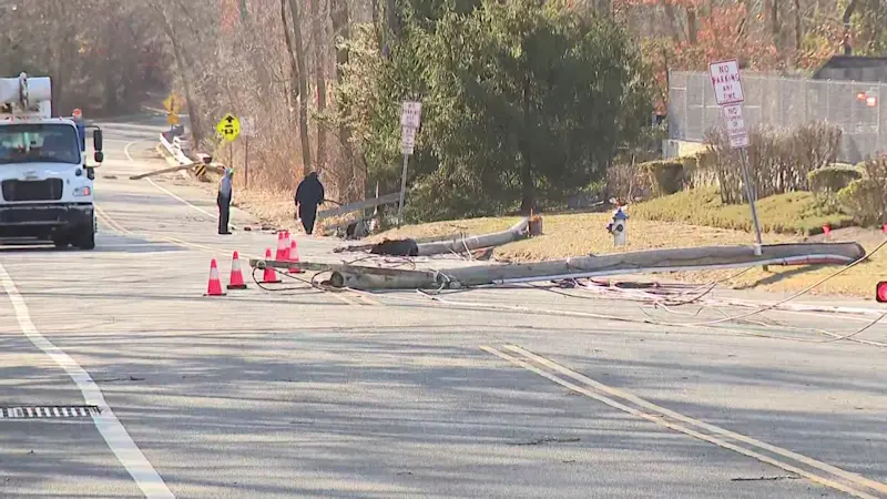 Story image: High winds knock out power to thousands across New Jersey