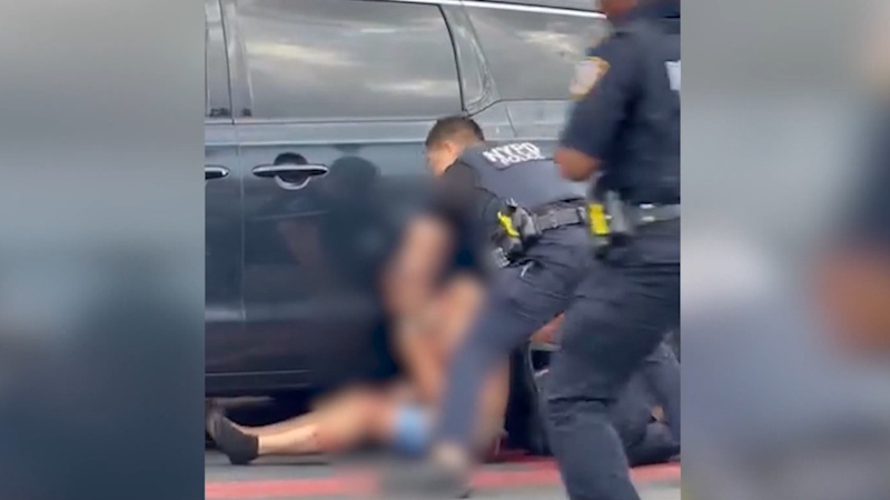 Story image: Teen driver charged with attempted murder after ramming stolen car into officers in Fordham
