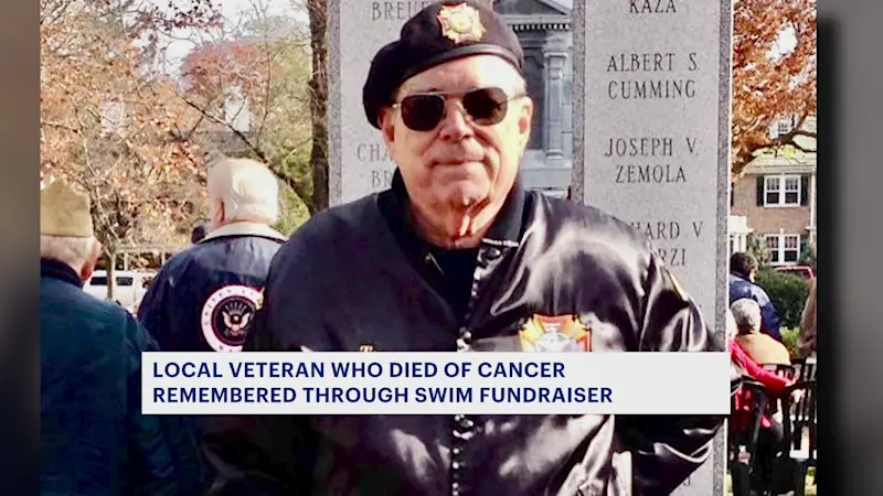 Story image: Bridgeport veteran who died of cancer remembered through Memorial Day swimming fundraiser