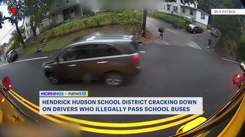 Story image: Hudson Valley school district cracks down on drivers who illegally pass school buses