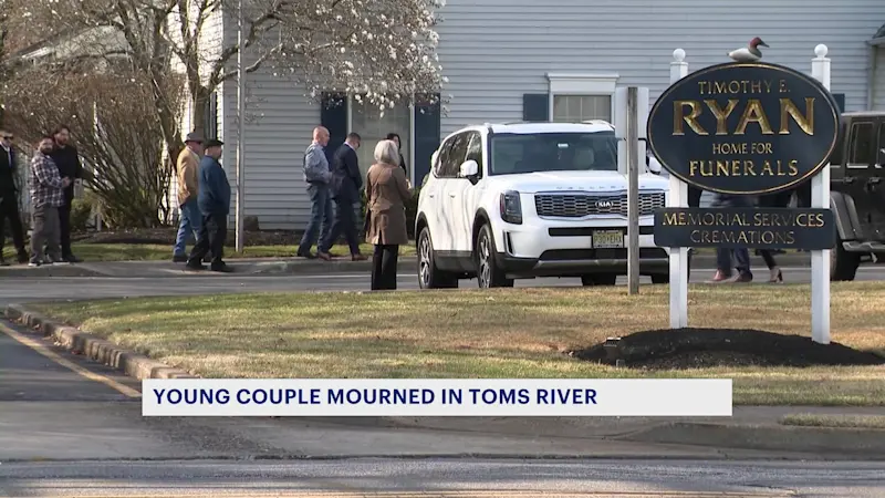 Story image: Dozens gather to remember couple killed in Toms River crash