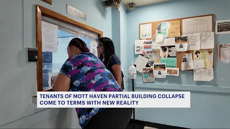 Story image: Tenants of partial building collapse settle into new reality