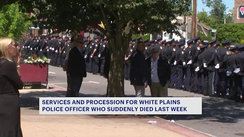 Story image: 'The strength of our family': Final goodbye for White Plains police officer