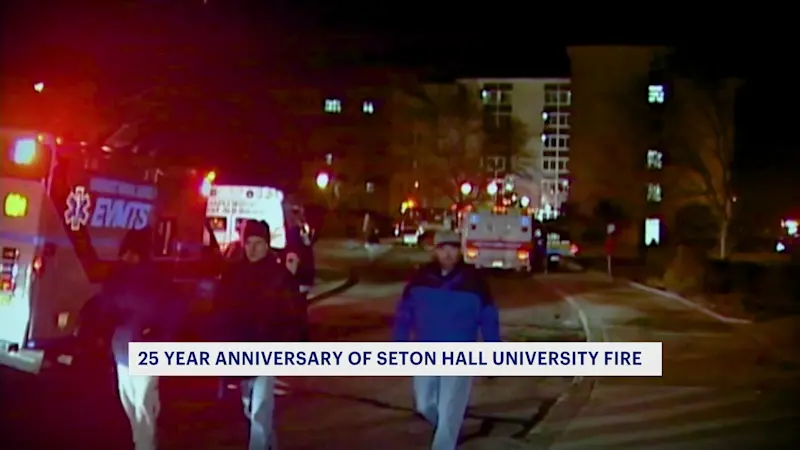 Story image: 25 years later: Survivors recount Seton Hall dorm fire that killed 3, injured 58 