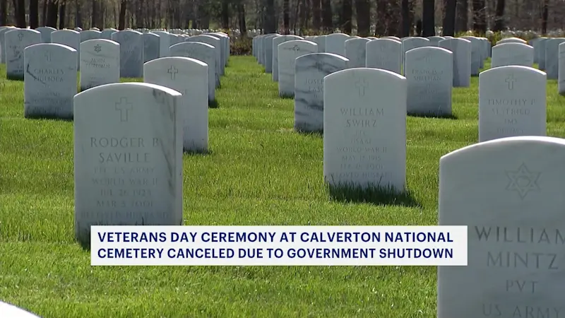 Story image: Veteran’s Day ceremony at Calverton National Cemetery canceled