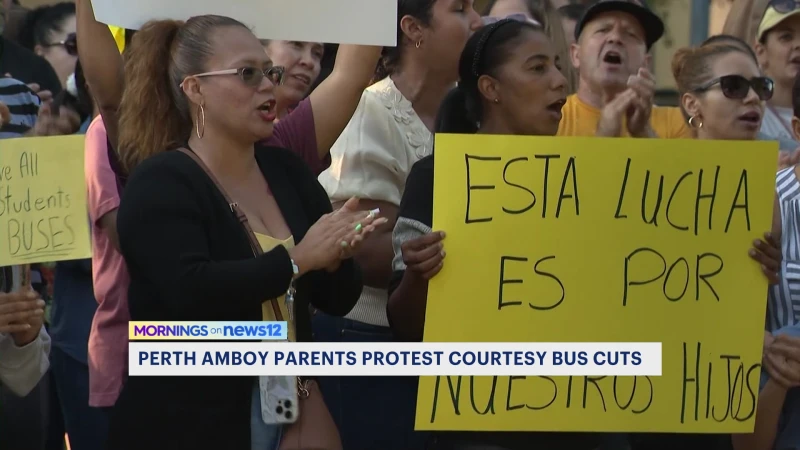 Story image: Perth Amboy parents brace for second day of school amid cuts to courtesy busing