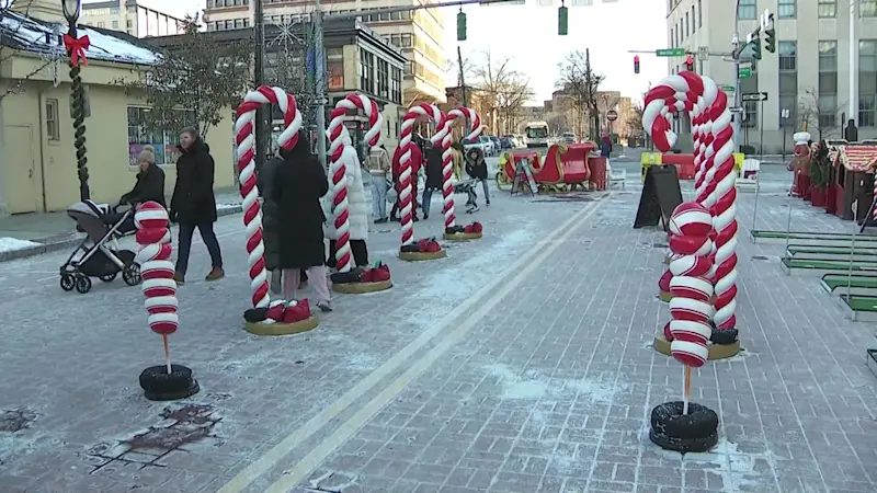 Story image: Visitors head to White Plains Winter Village and Holiday Market despite frigid temperatures