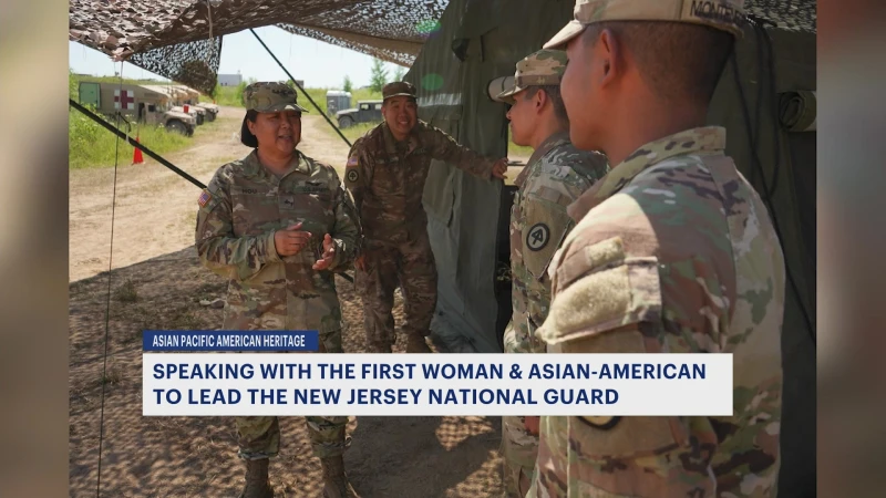 Story image: Asian Pacific American Heritage: News 12 speaks to 1st woman & Asian-American to lead New Jersey National Guard