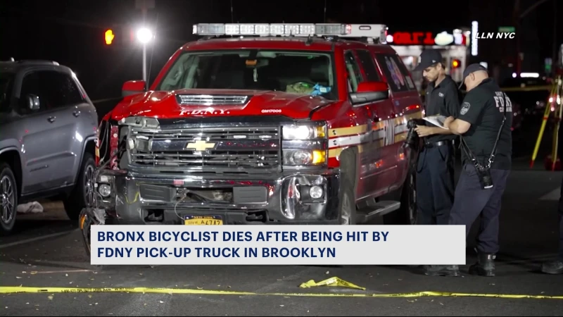 Story image: NYPD: Cyclist dead after being struck by FDNY truck in Park Slope