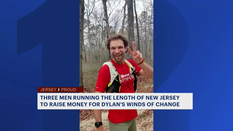 Story image: Jersey Proud: 3 men running the length of New Jersey for ‘Dylan’s Wings of Change’ charity