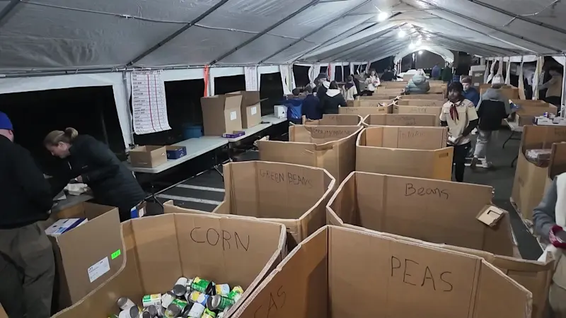 Story image: Milford Scouts hold 20th annual Thanks4Giving Food Drive