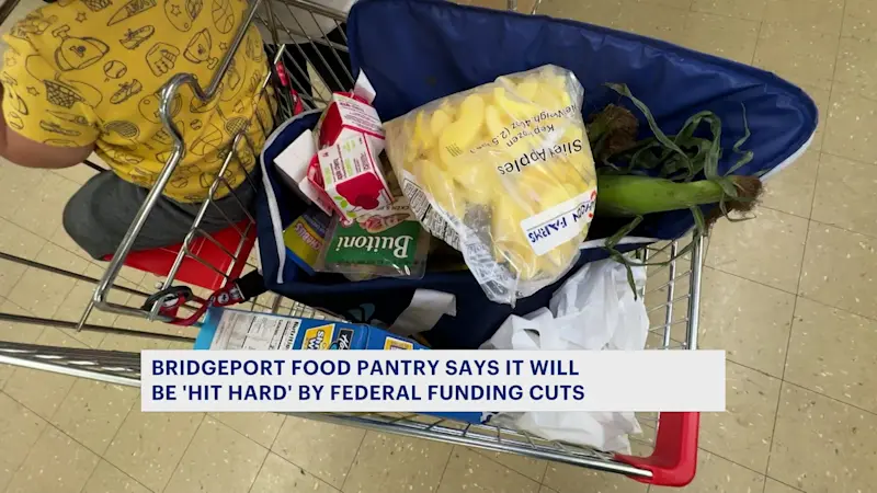 Story image: Head of Bridgeport food pantry says families will be 'hit hard' by $10M federal funding cut