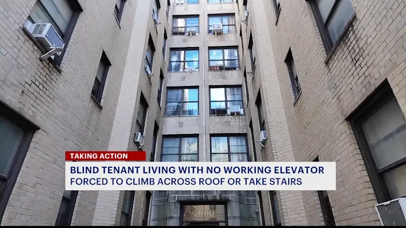 Story image: Elevator outage forces tenants to climb roof or several flights of stairs