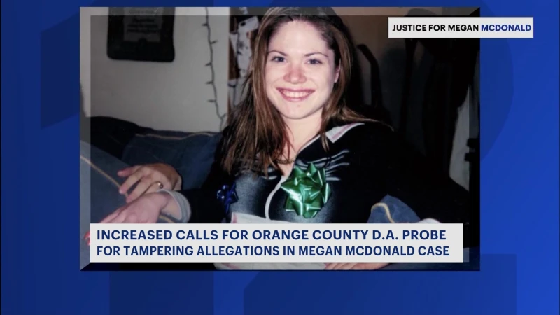 Story image: Calls increase for Orange County DA probe into tampering allegations in Megan McDonald case