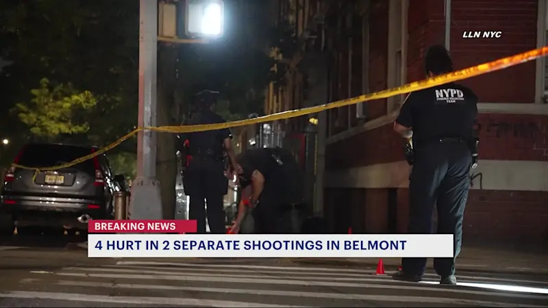 Story image: Police: 4 hurt in 2 separate shootings in Belmont