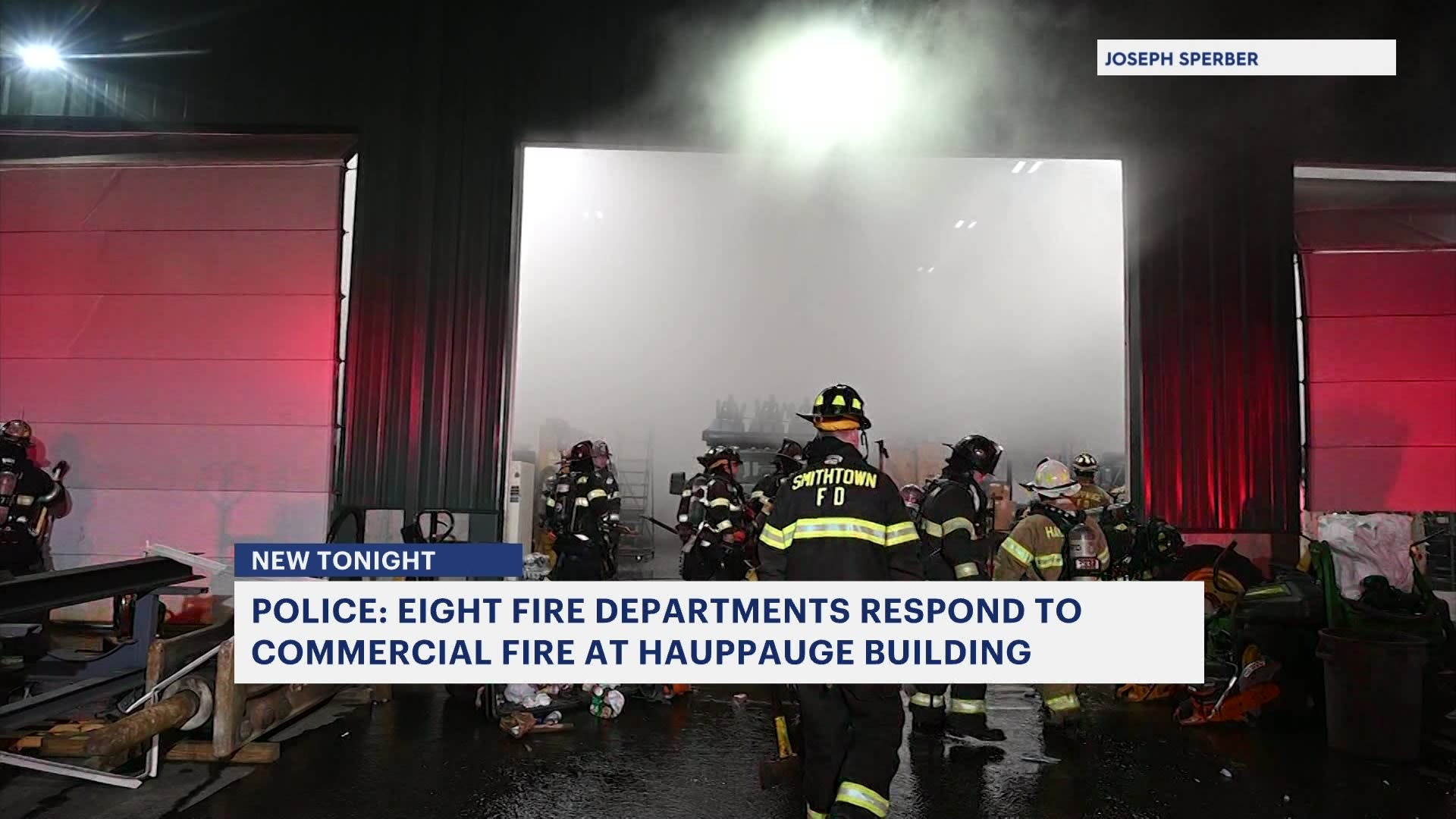 Fire breaks out at Hauppauge commercial building