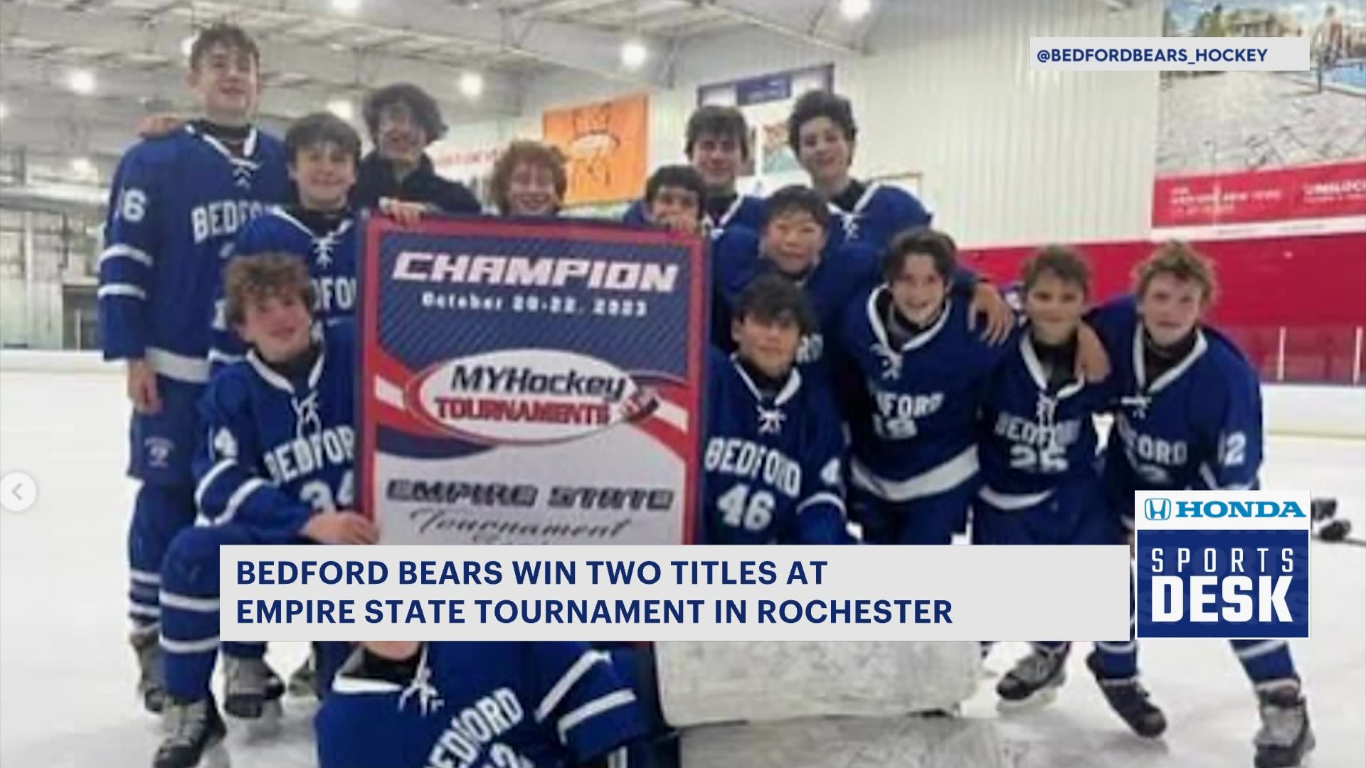 Bedford Bears 12, 14yearold squads celebrate state hockey titles