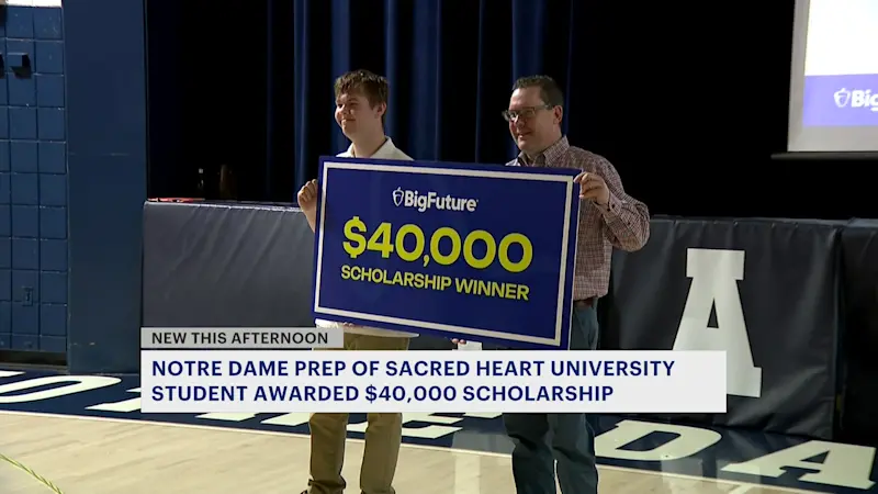 Story image: Notre Dame Prep student awarded $40,000 college scholarship