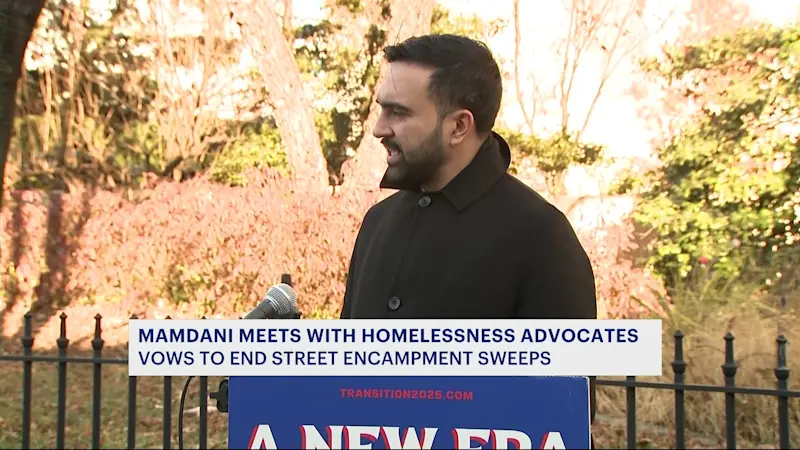Story image: Mamdani vows to end homeless encampment sweeps, Adams admin responds to criticism