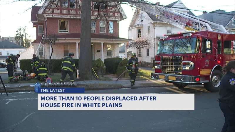 Story image: Officials: 11 people displaced following house in White Plains