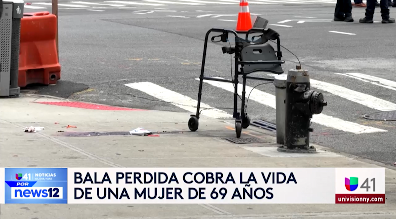 Story image: Univison 41 News Brief: Bala perdida cobra la vida de una mujer de 69 años