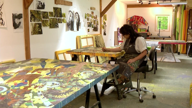 Story image: Asian Pacific American Heritage Month: Tammy Nguyen showcases her Easton studio