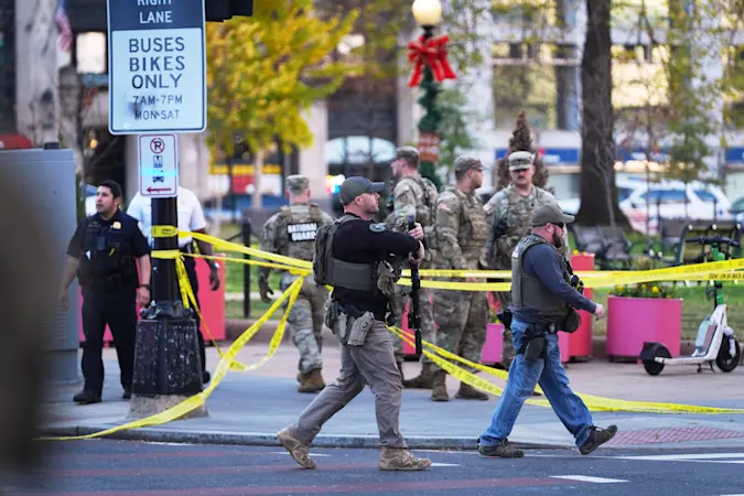 Story image: 2 National Guard members shot in an ambush attack just blocks from the White House