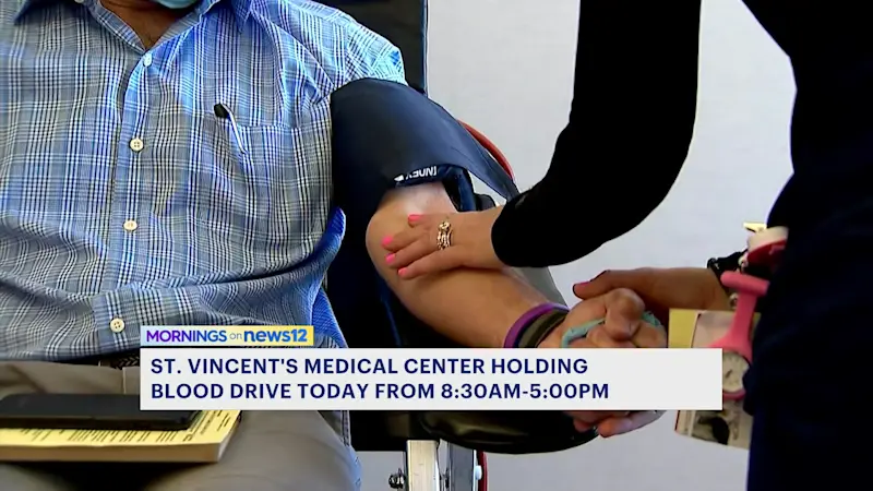 Story image: St. Vincent's Medical Center holds blood drive for critical need
