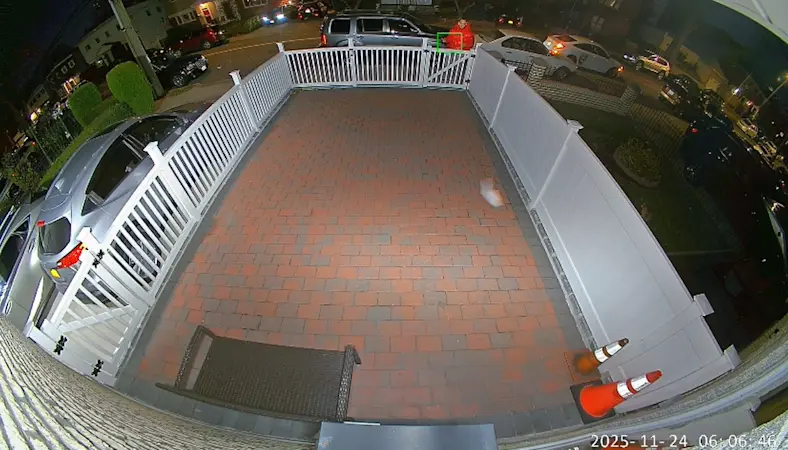 Story image: Caught on camera: Amazon worker tosses package like frisbee during Bronx delivery