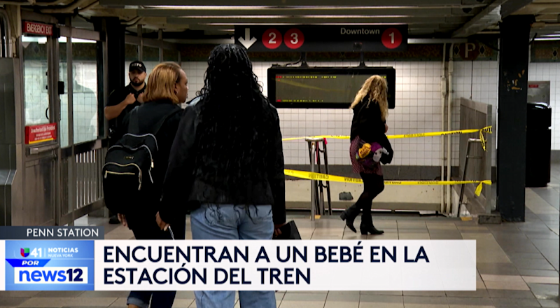 Story image: Univision 41 News Brief: Encuentran a un bebé en la estación del tren