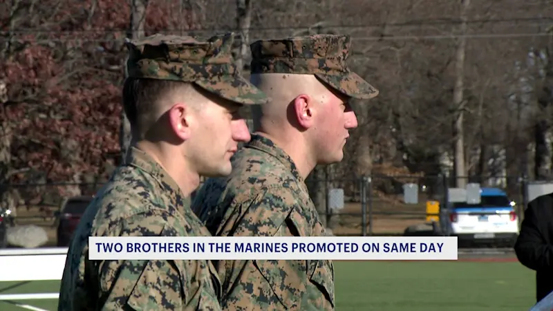 Story image: Two brothers in the Marines promoted on the same day