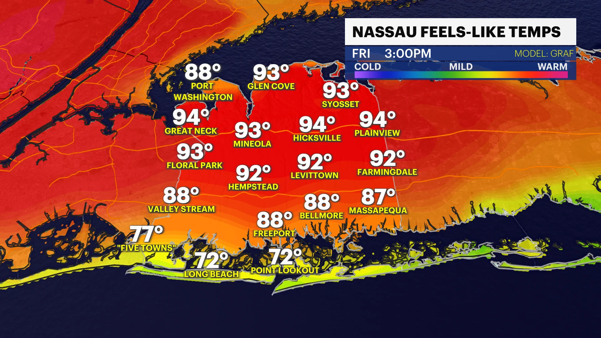 HEAT ALERT: Steamy weather continues with feel-like temps between 87 to 93