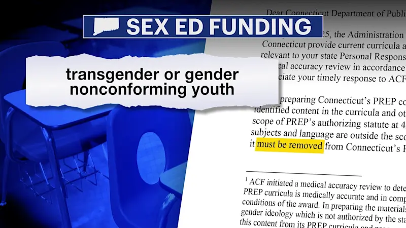 Story image: Trump administration orders CT to remove gender identity from sex ed materials