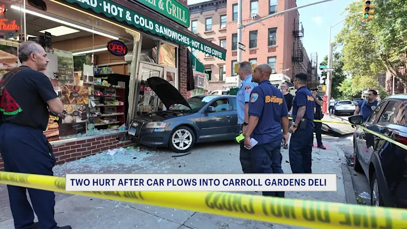 Story image: Car plows into Carroll Gardens deli, driver in custody