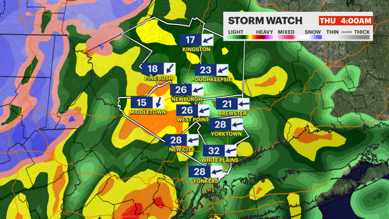 Story image: Storm Watch: Wet, windy, and wintry weather for the end of the week