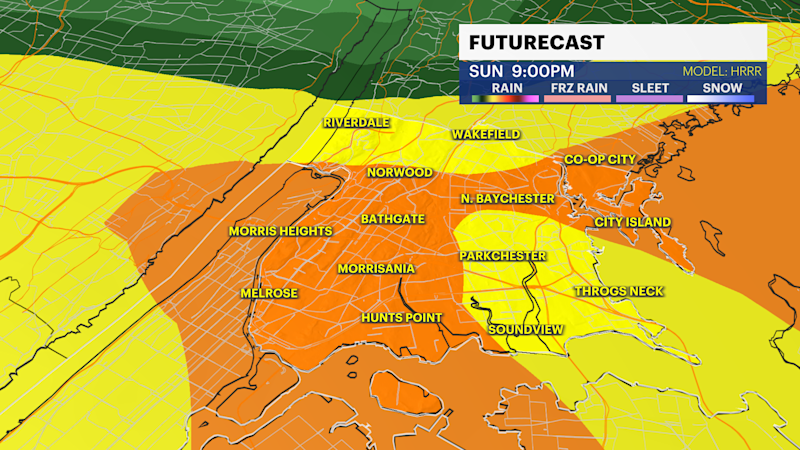 Story image: Rain & possible thunderstorms to finish first spring weekend in The Bronx