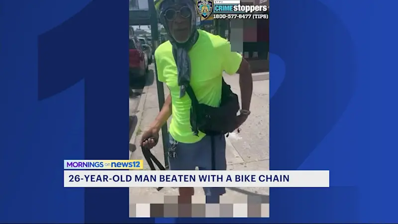 Story image: NYPD: Man wanted for assaulting driver with a bike chain in Gravesend