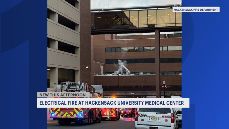 Story image: Electrical fire breaks out at Hackensack University Medical Center