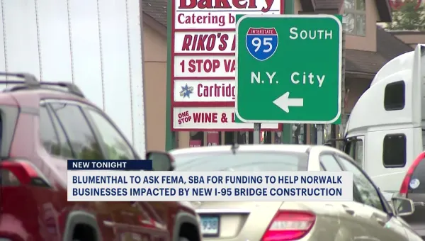 Sen. Blumenthal to seek emergency help for Norwalk businesses impacted by I-95 shutdown