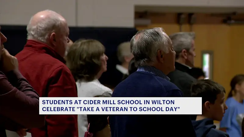 Story image: ‘Take a Veteran to School Day’ celebrated in Wilton
