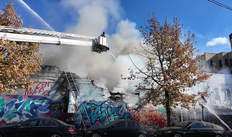 Story image: 4 firefighters injured following 5-alarm fire in Van Nest