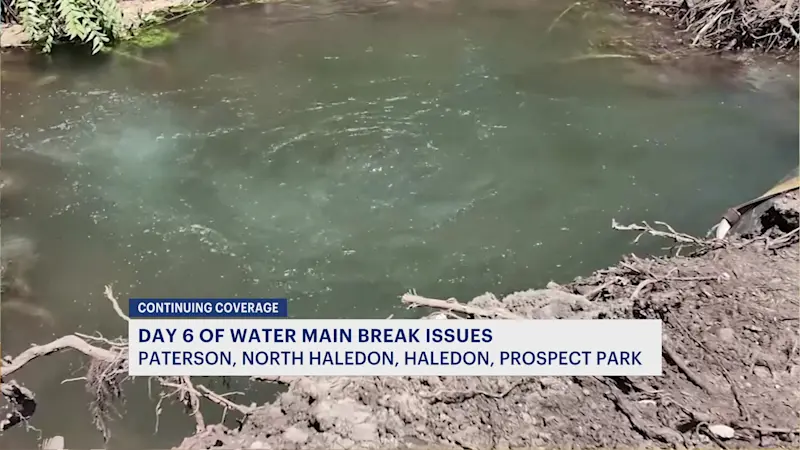 Story image: Day 6 of water main break issues in Paterson, North Haledon, Haledon & Prospect Park