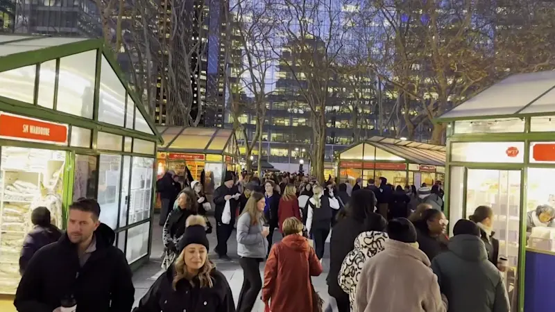 Story image: Bryant Park transforms into a winter village for the holidays